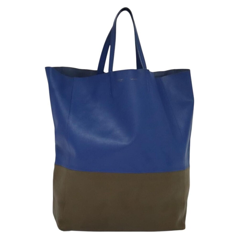 Celine Vertical Cabas Tote Leather Large